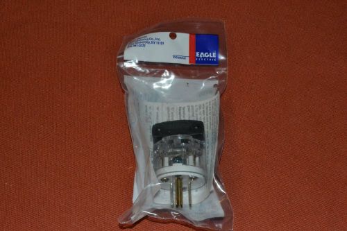 New Eagle CLEAR HOSPITAL GRADE Straight Blade Plug NEMA 5-15P 5-15 15A 125V 8266