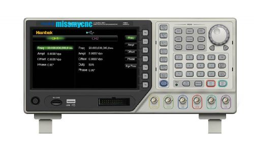 2CH 5MHz 250MSa/s Function Signal Arb. Waveform Generator USB7&#034;TFTLCD HDG2002B(A