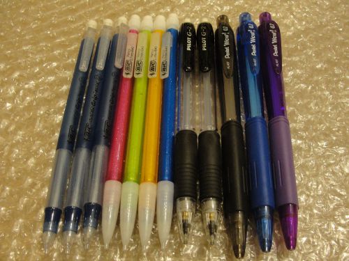 Lot of 12 Bic Pentel WoW Pilot G2 Mechanical Pencils New