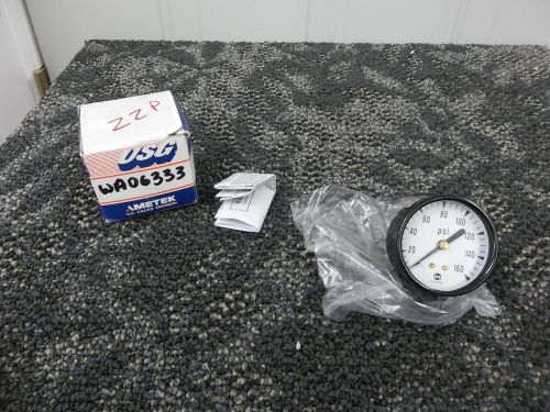 Ametek usg pressure gauge gage 0-160 psi dial 2&#034; indicating control 1/4&#034; npt new for sale
