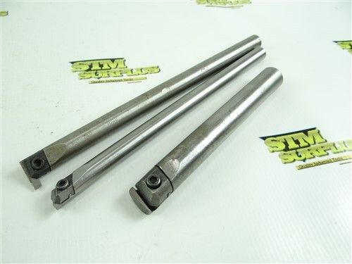 Lot of 3 everede tool co indexable boring bars   1/2&#034; 9/16&#034; &amp; 3/4&#034; shank for sale