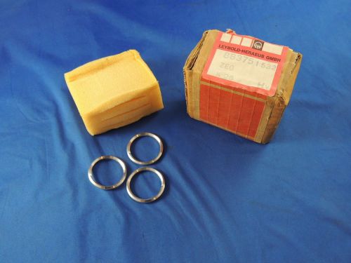 NEW Lot of 3 Leybold-Heraeus GMBH Centering Rings 88375-1532 Stainless NIB