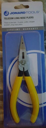 JONARD JIC-21257 Telecom Long Nose Plier, Three in One Needle Nose Pliers