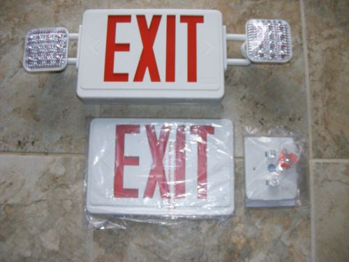 Lithonia Lighting LED Exit Light Contractor Select Exit/Unit Combo ECR LED HO M6