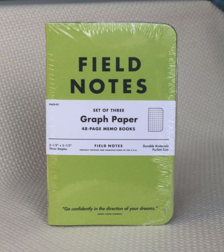 Field Notes Flagged by Ellen (Green) Edition Sealed Notebook 3-Pack