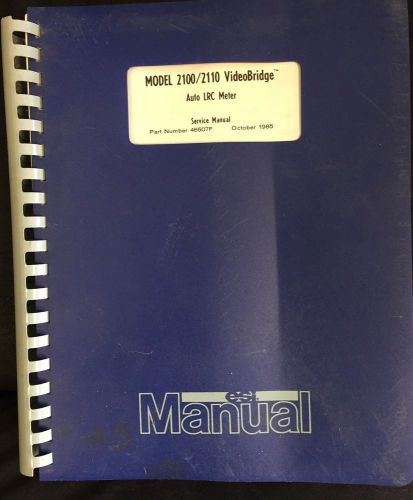 ELECTRO SCIENTIFIC INDUSTRIES (ESI) MODEL 2100/2110 LRC SERVICE MANUAL