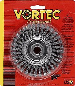 WIRE WHEEL,4&#034; KNOT COARSE