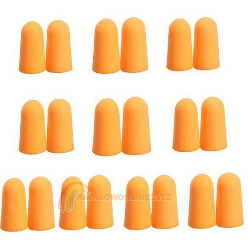 10Pairs Soft Foam Ear Plugs Tapered Travel Sleep Noise Prevention Earplugs