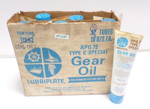 LUBRIPLATE APG 75 TYPE C SPECIAL GEAR OIL L0116-092 NIB LOT OF 10