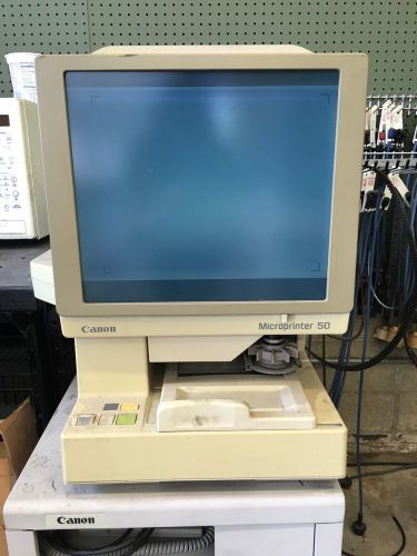 Canon Microprinter 50 Microfilm Reader Printer Not Working AS-IS