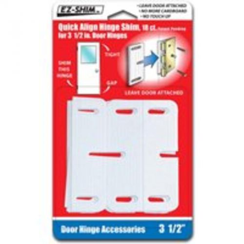 Shim Hinge 3-1/2In Hi Plstc Wht EZ SHIM INCORPORATED Shims HS350BP White