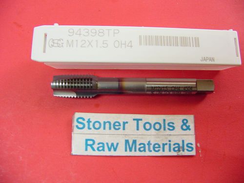 M12x1.5 h4 osg 3 flute metric tap plug spiral point cpm ticn cobalt 12mm 94398tp for sale