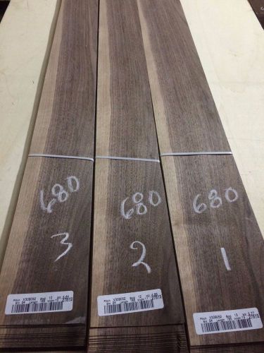 Wood Walnut veneer  3 bundle  total 72 pcs RAW VENEER  680. quartes.
