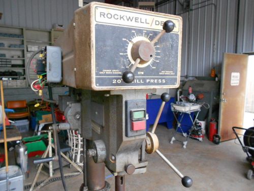 Rockwell 20&#034; Drill Press Variable Speed 1.5 Hp 70-6X0  3 phase