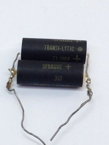 SPRAGUE TL-1064 +200MF-3 VDC 31D TRANSI-LYTIC CAPACITORS 6321-J + BOTH WELDED