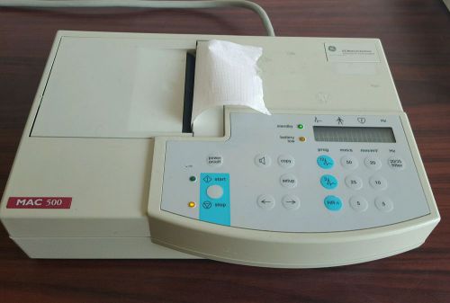 GE MAC 500 Resting ECG / EKG Machine System portable