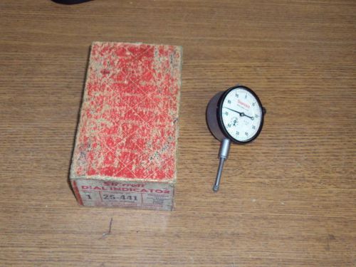 STARRETT NO 25-441 DIAL INDICATOR IN ORIGINAL BOX JEWELED BEARINGS .001&#034;