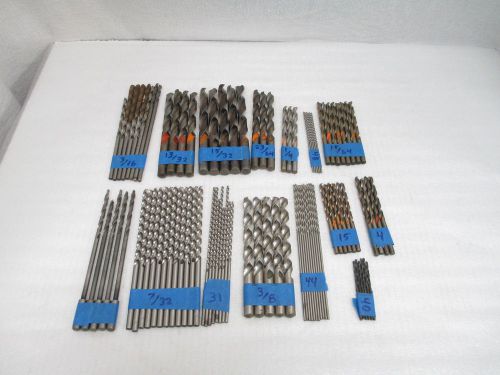 Lot of Resharpened Drill Bits Various Sizes Extended &amp; High Spiral