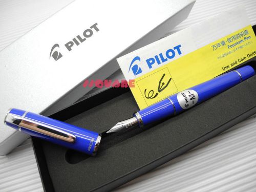 Pilot Prera Medium Nib Fountain Pen Royal Blue plus 6 Cartridges FPR-3SR