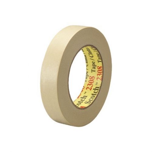 &#034;3M 2308 Masking Tape, 1 1/2&#034;&#034; x 60 yds., Natural, 12/Case&#034;