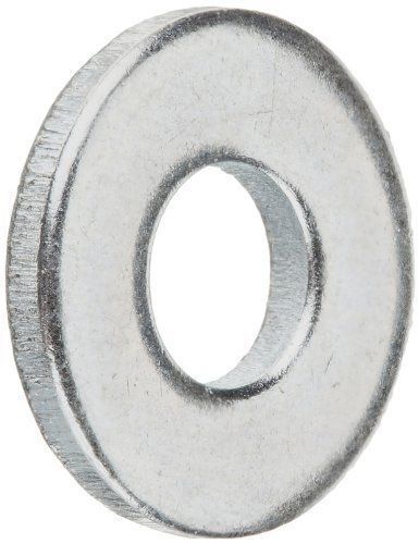 Steel Flat Washer, Zinc Plated Finish, ASME B18.22.1, No. 6 Screw Size, 5/32&#034;...