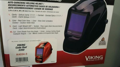 Lioncoln Viking Welding Helmet Auto Darkening Code Red