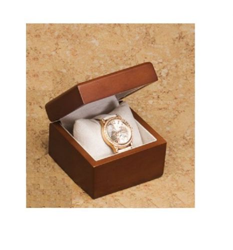 HIGH QUALITY SOLID WOOD GIFT BOX LG WATCH BOX BRACELET BOX SHOWCASE BROWN BOX