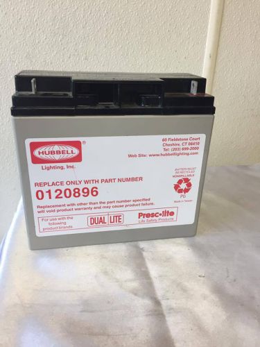 HUBBELL 12-896 - 0120896 BATTERY - 12 VOLT 18.0 AH - EMERGENCY LIGHT