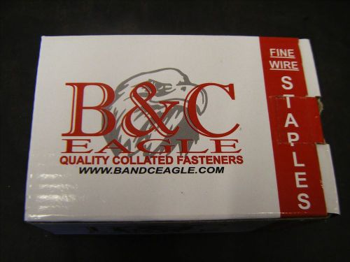 B&amp;C Eagle 7/16&#034; Crown x 1/4&#034; Leg Galvanized Fine Wire Staples STCR5019-14