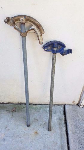 Lot of 2 Conduit Manual Bender W/Handle 1/2&#034; EMT &amp; Benfield #2 (3/4&#034; EMT)