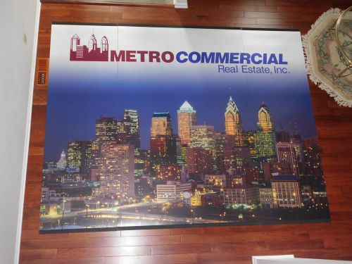 Philadelphia Night Skyline 8x10 Foot Trade Show Display