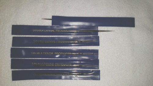 Tanaka Dental Ceramic Porcelain Stain Brushes ( Sable ) LOT of 6