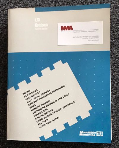 MONOLITHIC MEMORIES LSI DATA BOOK - 1986