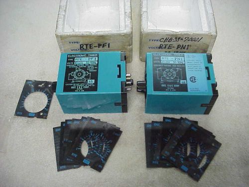 IDEC RTE-PF1 &amp; RTE-PN1 ELECTRONIC TIMERS 10A 120VAC 50/60HZ