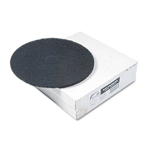 Premiere Pads PAD 4020 BLA Heavy Duty Floor Stripping Pad, Black (Case of 5)