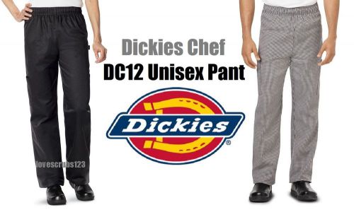 Dickies chef wear dc12 unisex men women chef pant choose size &amp; color ships free for sale