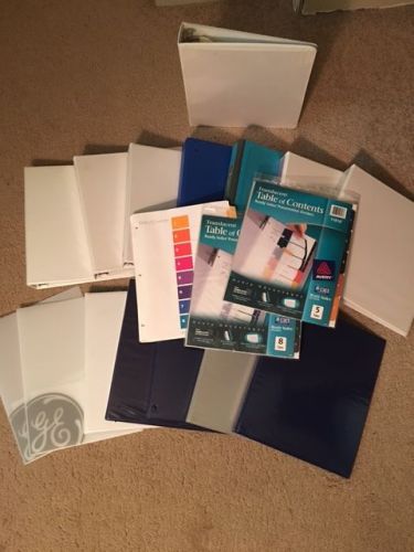 Used - 13 Quality 3 Ring Binders - Various Sizes