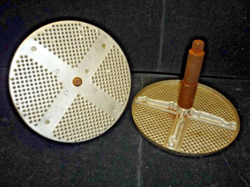 Two Pelican Head Blades Attachment disc mixer grinder hobart #22 shredder grater