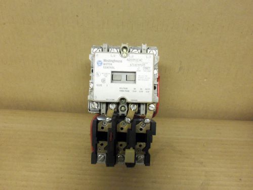 New westinghouse motor controller a200m1cac 600v 10hp 3 phase size 1 for sale