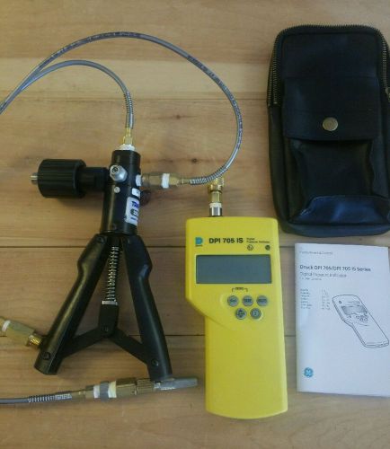 Ge druck dpi 705 is handheld digital pressure indicator &amp; transcat 25385cl for sale