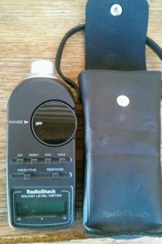 Radio Shack Sound Level Meter 33-2055 With Case Working