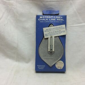 Vintage Irwin Straight-Line Chalk Line Reel Plumb Bob Never Opened Package