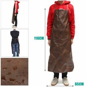 Leather Equipment Apron Waterproof Washable Heat Insulation Kitchen Aprons