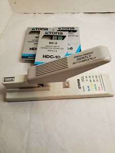 ETONA EC-3 Heavy Duty Interchangeable Cassette Cartridge Stapler Lot