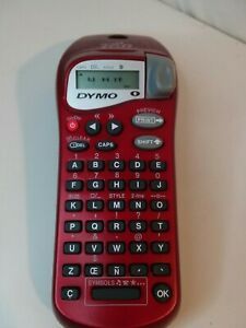 Dymo Style B Label Maker RED- Letra Tag Handheld - Works