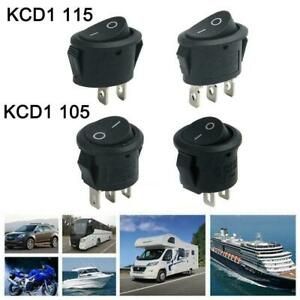 Round Rocker Switch Centre On-Off Motorhome Caravan Camper RV U9E9