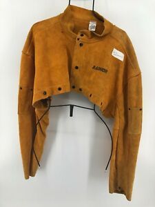 RADNOR 4X Bourbon Brown Premium Side Split Cowhide Leather Cape Sleeve