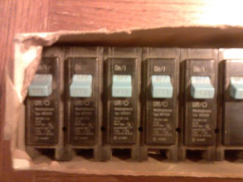 Westinghouse 50AMP Single Pole Circuit Breakers (Quantity 7) Type BR150R