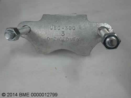 12 - O-Z/GEDNEY UBC-300;   3 --- CONDUIT CLAMPS