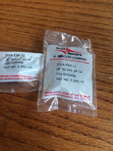 2 Lot of  Omni Spectra Microwave Connectors p/n AP 30-045 87-04 Type N New